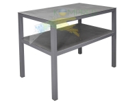 Промисловий монтажний стіл з поличкою 1000х600х830 мм сірий Kompred OL822