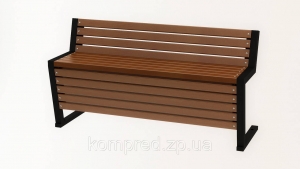 Скамья садово-парковая Женева 1500х500х915мм OL876