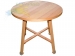 Столик круглий Тетра 1000х750мм МДФ (шпон ясеня) Kompred OL918