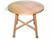 Столик круглий Тетра 1000х750мм МДФ (шпон ясеня) Kompred OL918