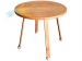 Столик круглий Мінімал 1000х750мм МДФ (дубовий шпон) Kompred OL917