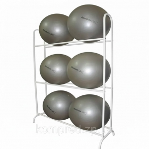 Стелаж для фітболів 1540х490х2130 (три полиці для м'ячів) Білий Kompred OL160/2