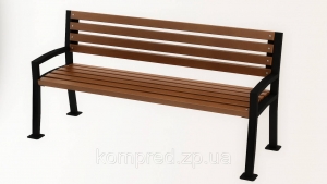 Скамья Шарлотта для парка 2000х450х850мм OL677/2