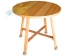 Столик круглий Тетра 1000х750мм МДФ (шпон ясеня) Kompred OL918