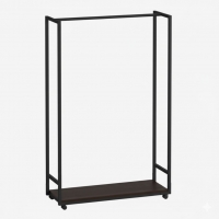 Рейл з поличкою на коліщатках в стилі Лофт 1100х370х1500мм ВШ41 Kompred