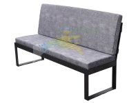 Диван прямий металевий з м'якою частиною 1800х500х950 мм Kompred OL812