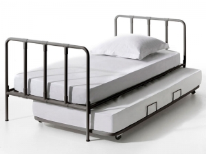Ліжко одномісне металеве висувне