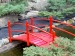 Садовий місток в японському стилі червоний 2000х800х600 Kompred OL699